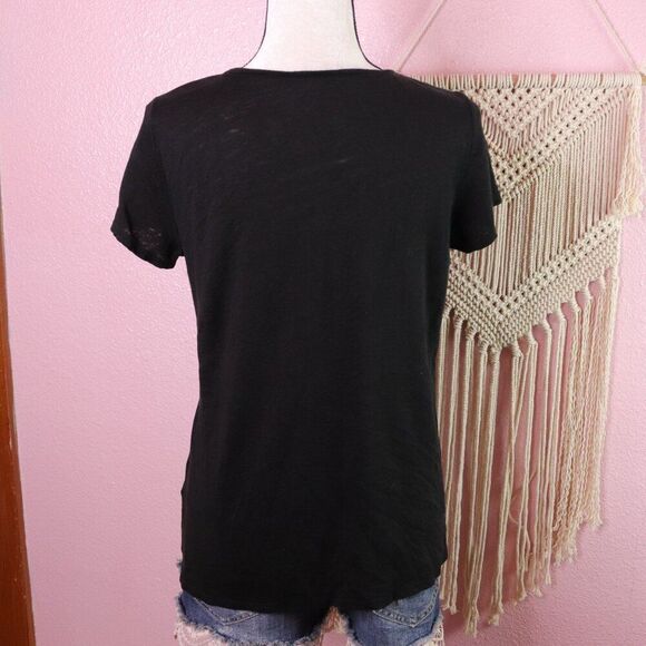 Eileen Fisher | Short Sleeve Linen Top Small - Picture 4 of 7